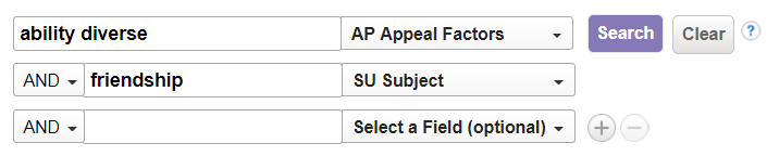  Appeal Factor ability diverse, Subject friendship