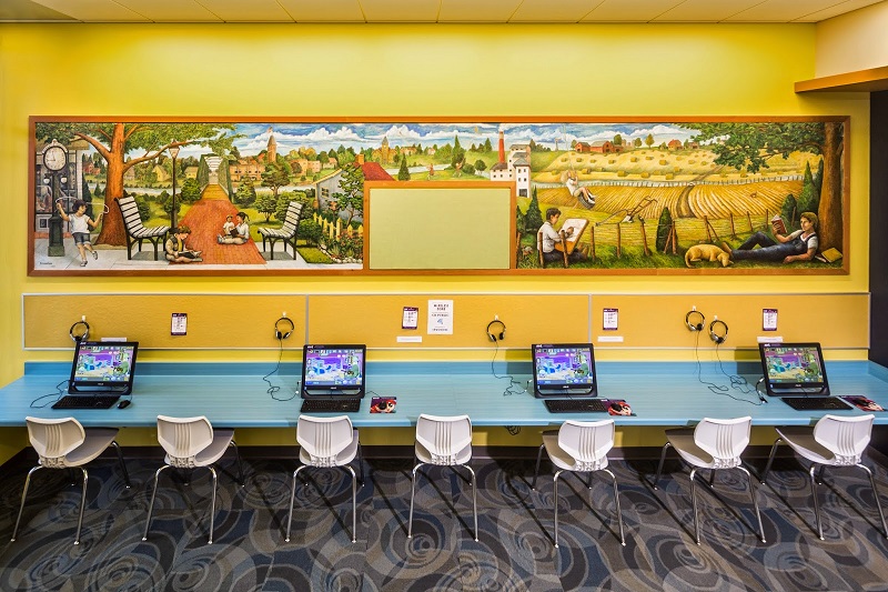 computers in the children's area