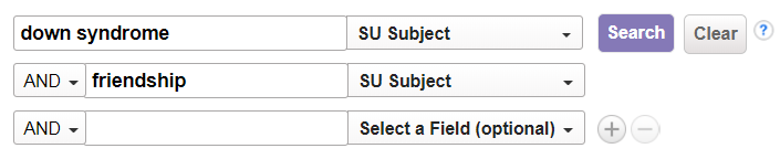  Subject down syndrome, Subject friendship